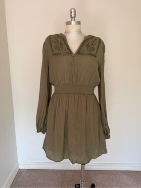 Zara embroidered dress